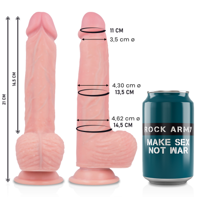 ROCKARMY - DILDO SILICONE LÍQUIDO PREMIUM SPITFIRE 21CM - D-223368 - Dona Pimenta