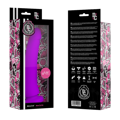 DELTA CLUB -  TOYS LILAC DILDO MEDICAL SILICONE 20 X 4 CM - D-227145 - Dona Pimenta