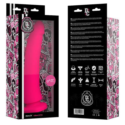 DELTA CLUB -  TOYS DILDO MÉDICO DE SILICONE ROSA 23 X 4,5 CM - D-227147 - Dona Pimenta