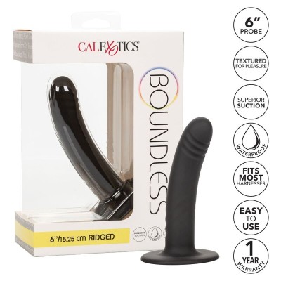 CALEX BOUNDLESS DILDO 15,25 CM HARNESS COMPATÍVEL - D-228521 - Dona Pimenta