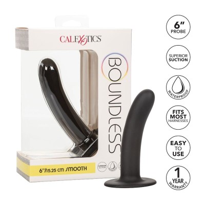 CALEX BOUNDLESS DILDO 15,25 CM HARNESS COMPATÍVEL - SUAVE - D-228523 - Dona Pimenta