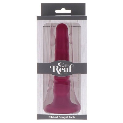 GET REAL - DONG NERVADO 12 CM VERMELHO - D-234619 - Dona Pimenta