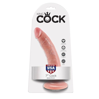 KING COCK 7" CARNE DE GALO 17,8 CM - PD5502-21 - Dona Pimenta