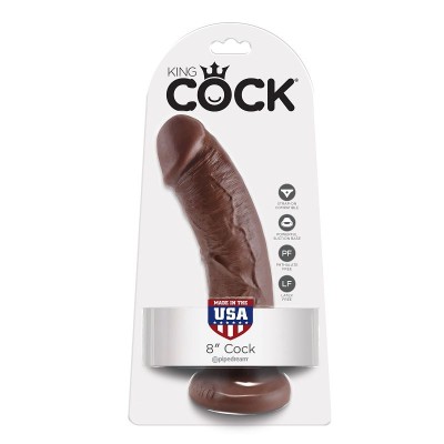 KING COCK 8" PENE MARRON 20.3 CM - PD5503-29 - Dona Pimenta