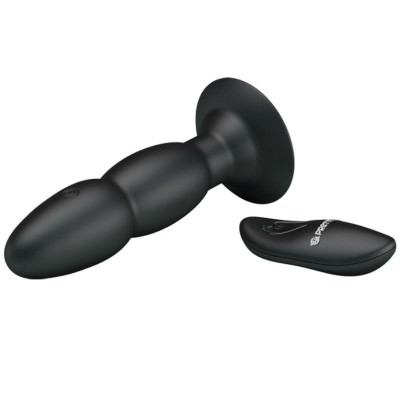 PRETTY LOVE PLUG VIBRADOR Y ROTACIÓN POR CONTROL REMOTO - D-211731 - Dona Pimenta