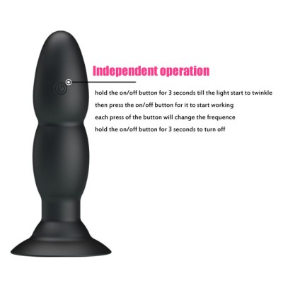 PRETTY LOVE PLUG VIBRADOR Y ROTACIÓN POR CONTROL REMOTO - D-211731 - Dona Pimenta