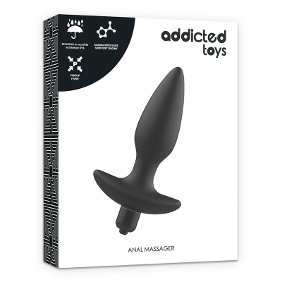 TOYS TOYS MASSAGER PLUG ANAL COM VIBRATION BLACK - D-227634 - Dona Pimenta