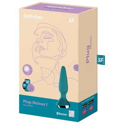 SATISFYER PLUG ILICIOUS 1 PLUG VIBRATOR - VERDE - D-229504 - Dona Pimenta