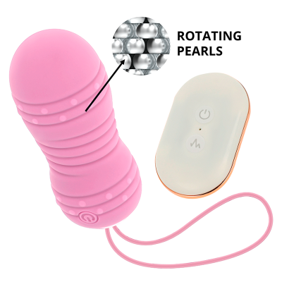 OHMAMA CONTROLE REMOTO ROTATING EGG 7 PADRÕES - ROSA - D-232845 - Dona Pimenta