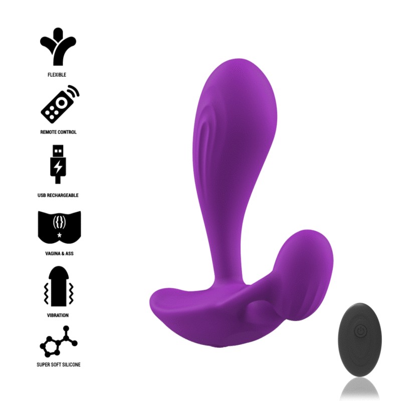 INTENSO - SHELLY ANAL PLUG CONTROLE REMOTO ROXO - D-234763 - Dona Pimenta