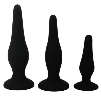 BONITO INFERIOR - PLUGUES DE SILICONE DO KIT ANAL DO INICIANTE - D-213048 - Dona Pimenta