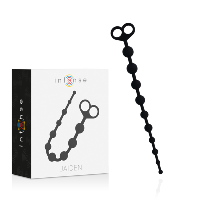 INTENSO JAIDEN ANAL BEADS PRETO - D-216033 - Dona Pimenta