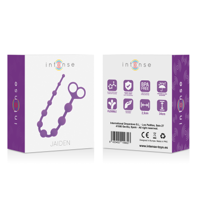 INTENSO JAIDEN ANAL BEADS PURPLE - D-216034 - Dona Pimenta