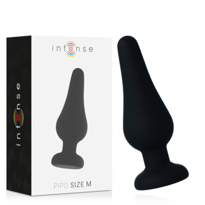 PLUGUE ANAL INTENSO PIPO M SILICONE PRETO 11 CM - D-216040 - Dona Pimenta