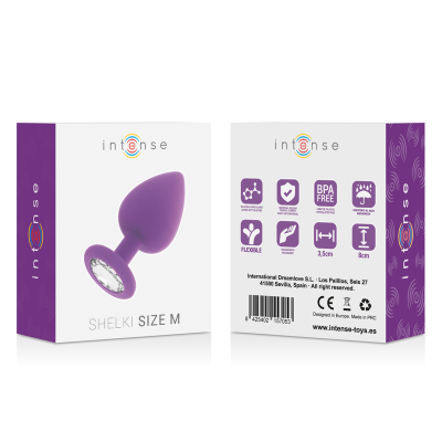 INTENSO SHELKI M PLUG ANAL ROXO - D-216056 - Dona Pimenta