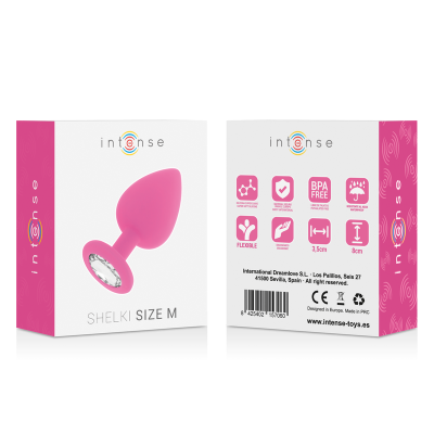 INTENSO SHELKI M PLUG ANAL HOT PINK - D-216057 - Dona Pimenta