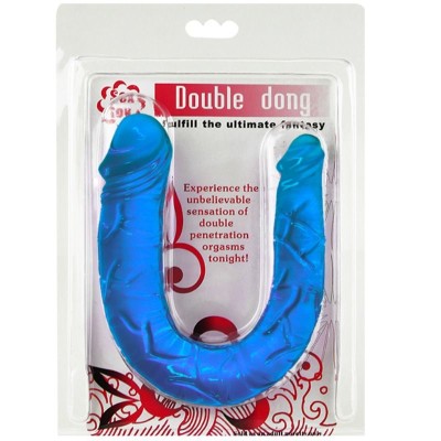 BAILE DOUBLE DONG DILDO DOBLE AZUL - D-220138 - Dona Pimenta