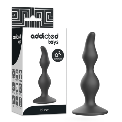 TOYS TOYS ANAL SEXUAL PLUG 12 CM PRETO - D-227615 - Dona Pimenta