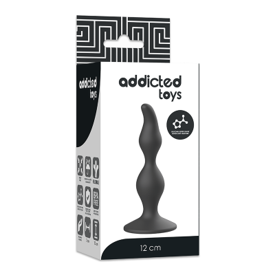 TOYS TOYS ANAL SEXUAL PLUG 12 CM PRETO - D-227615 - Dona Pimenta