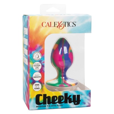 CALEX CHEEKY MÉDIO TIE-DYE PLUG ANAL - D-232202 - Dona Pimenta