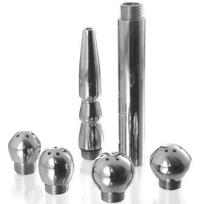 CONJUNTO DE METALHARD LIMPIEZA VAGINAL / ANAL 5PCS - D-205430 - Dona Pimenta