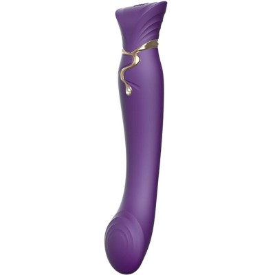 ZALO - QUEEN G-SPOT PULS WAVE VIBE ROXO - D-234645 - Dona Pimenta