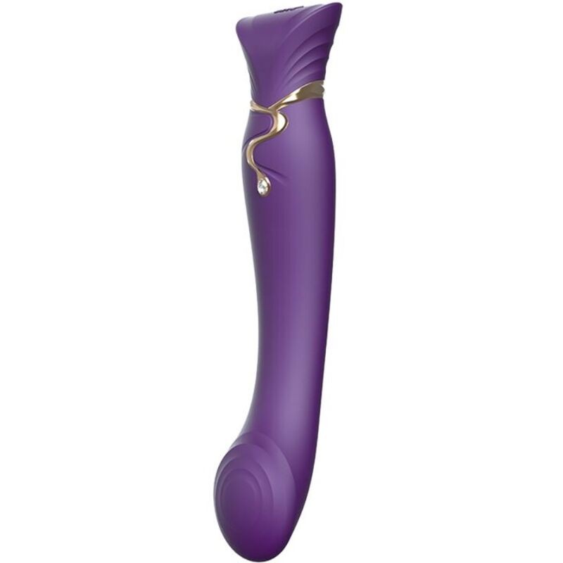 ZALO - QUEEN G-SPOT PULS WAVE VIBE ROXO - D-234645 - Dona Pimenta