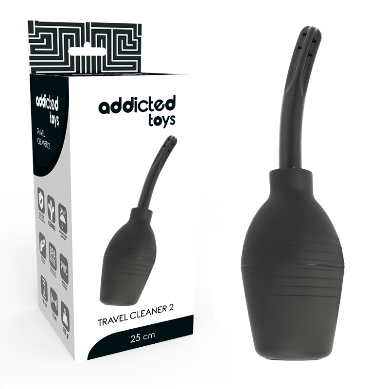 ADDICTED TOYS SQUEEZE PERA LIMPIEZA ANAL NEGRO - D-222074 - Dona Pimenta