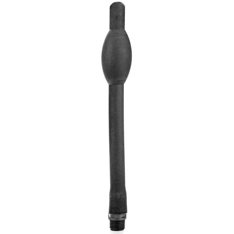 ALL BLACK - CHUVEIRO ANAL DE SILICONE INFLÁVEL 27 CM - D-229331 - Dona Pimenta