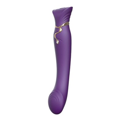 ZALO - QUEEN SET PULSE WAVE CLIT STIM ROXO - D-234646 - Dona Pimenta