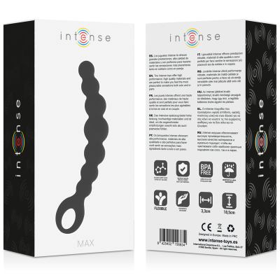 INTENSO ANAL BEADS MAX BLACK - D-216035 - Dona Pimenta