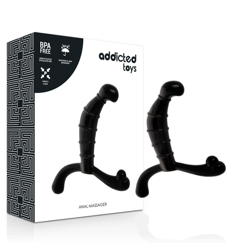 ADDICTED TOYS - PRÓSTATA ANAL PRAZER PRETO - D-220157 - Dona Pimenta