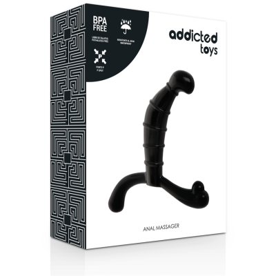 ADDICTED TOYS - PRÓSTATA ANAL PRAZER PRETO - D-220157 - Dona Pimenta