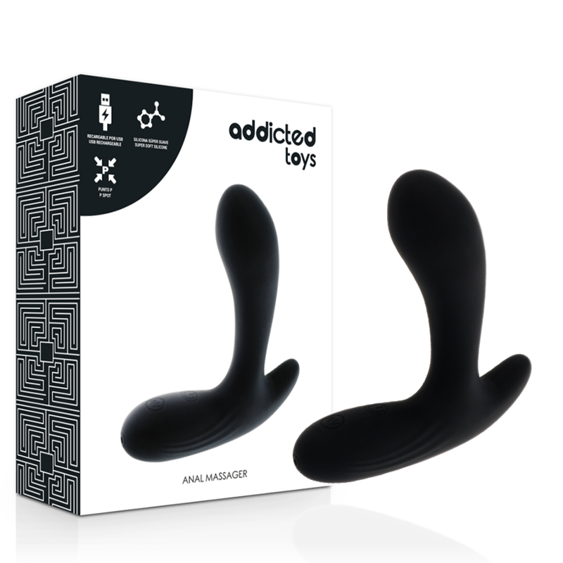 TOYS TOYS ANAL MASSAGER BLACK VIBRATION - D-220159 - Dona Pimenta