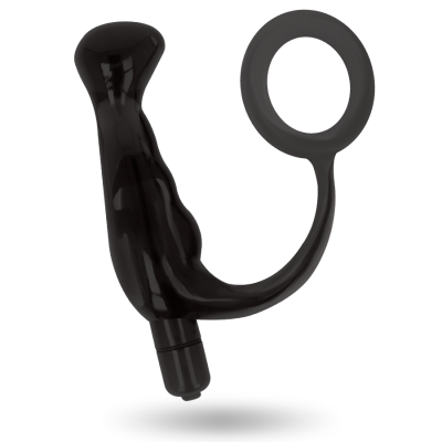 TOYS TOYS VIBRATOR PROST TICO BLACK 10 CM - D-223909 - Dona Pimenta