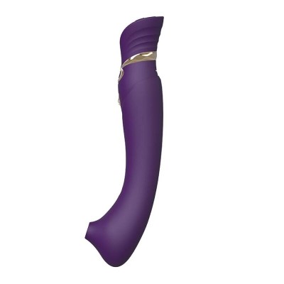 ZALO - QUEEN SET PULSE WAVE CLIT STIM ROXO - D-234646 - Dona Pimenta