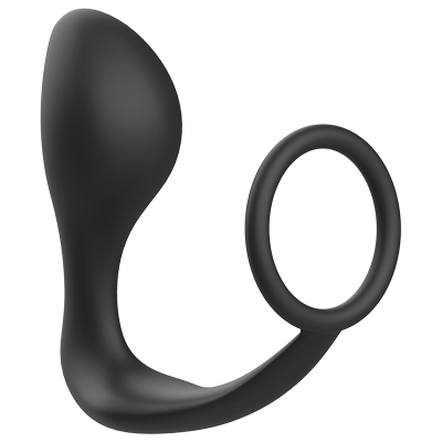 PLUGUE ANAL DE BRINQUEDOS VICIADOS COM ANEL DE SILICONE PRETO - D-227619 - Dona Pimenta