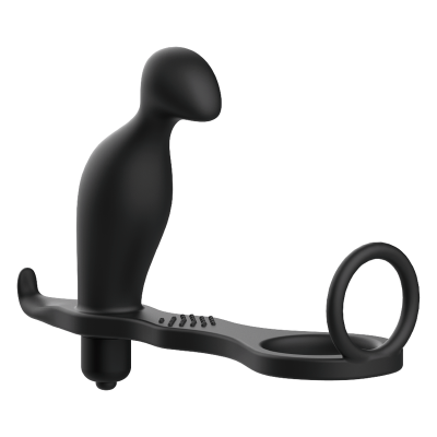 PLUGUE ANAL DE BRINQUEDOS VICIADOS COM ANEL DE SILICONE PRETO - D-227630 - Dona Pimenta