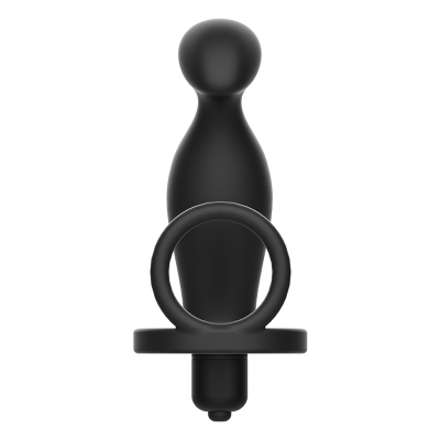 PLUGUE ANAL DE BRINQUEDOS VICIADOS COM ANEL DE SILICONE PRETO - D-227630 - Dona Pimenta