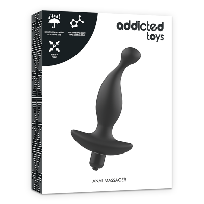 TOYS TOYS ANAL MASSAGER COM BLACK VIBRATION - D-227632 - Dona Pimenta