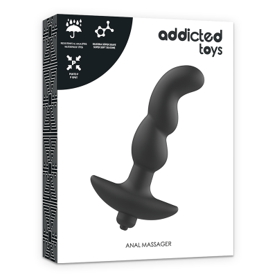 TOYS TOYS ANAL MASSAGER COM BLACK VIBRATION - D-227633 - Dona Pimenta