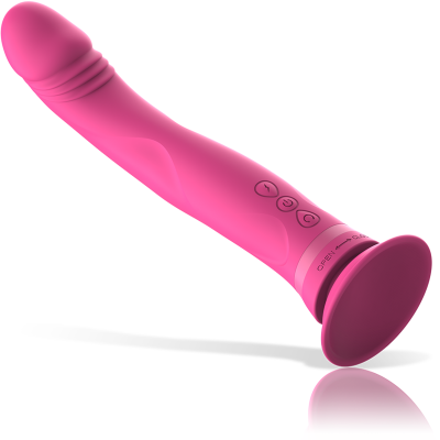 INTENSO - MICHELANGELO DILDO VIBRADOR SILICONE ROSA - D-234764 - Dona Pimenta