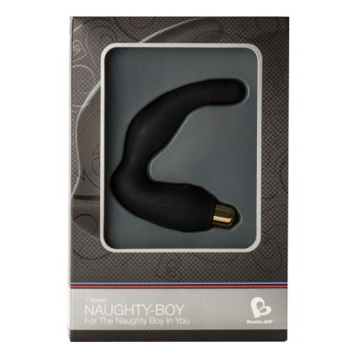 NAUGHTY-BOY 7 VELOCIDADE VIBRATÓRIO MASSAGER PRETO - D-195942 - Dona Pimenta