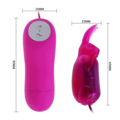 BAILE BONITO COELHO SECRETO VIBRADOR ROXO 12 VELOCIDADE - D-196289 - Dona Pimenta