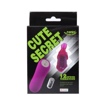 BAILE BONITO COELHO SECRETO VIBRADOR ROXO 12 VELOCIDADE - D-196289 - Dona Pimenta