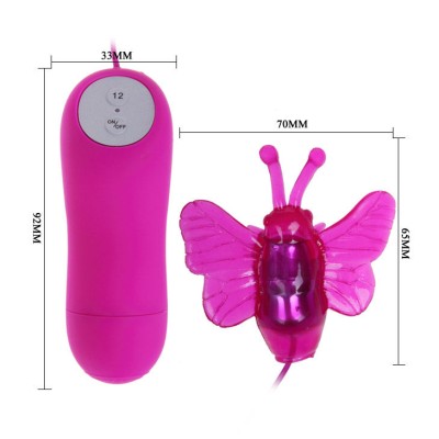 CUTE SECRET MARIPOSA ESTIMULADORA VIBRADOR 12V - D-196290 - Dona Pimenta