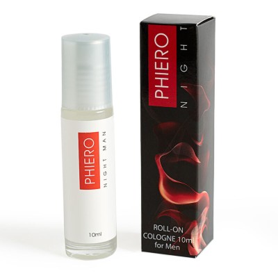 500 COSMETICS -PHIERO NIGHT MAN PERFUME FEROMÔNIOS PARA HOMENS COM ROLL-ON - D-211145 - Dona Pimenta