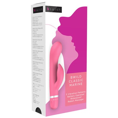 B SWISH - BWILD CLASSIC MARINE COELHO VIBRADOR GUAVA - D-202533 - Dona Pimenta