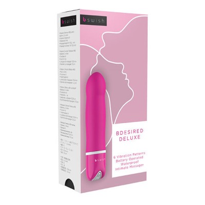 B SWISH - BDESIRED DELUXE VIBRATOR PINK - D-202539 - Dona Pimenta