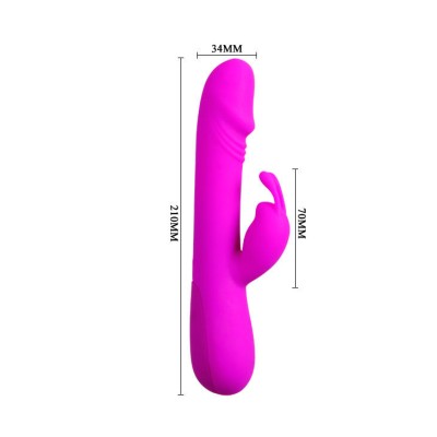 PRETTY LOVE FLIRTATION - VIBRADOR CON RABBIT CLEMENT - D-205197 - Dona Pimenta